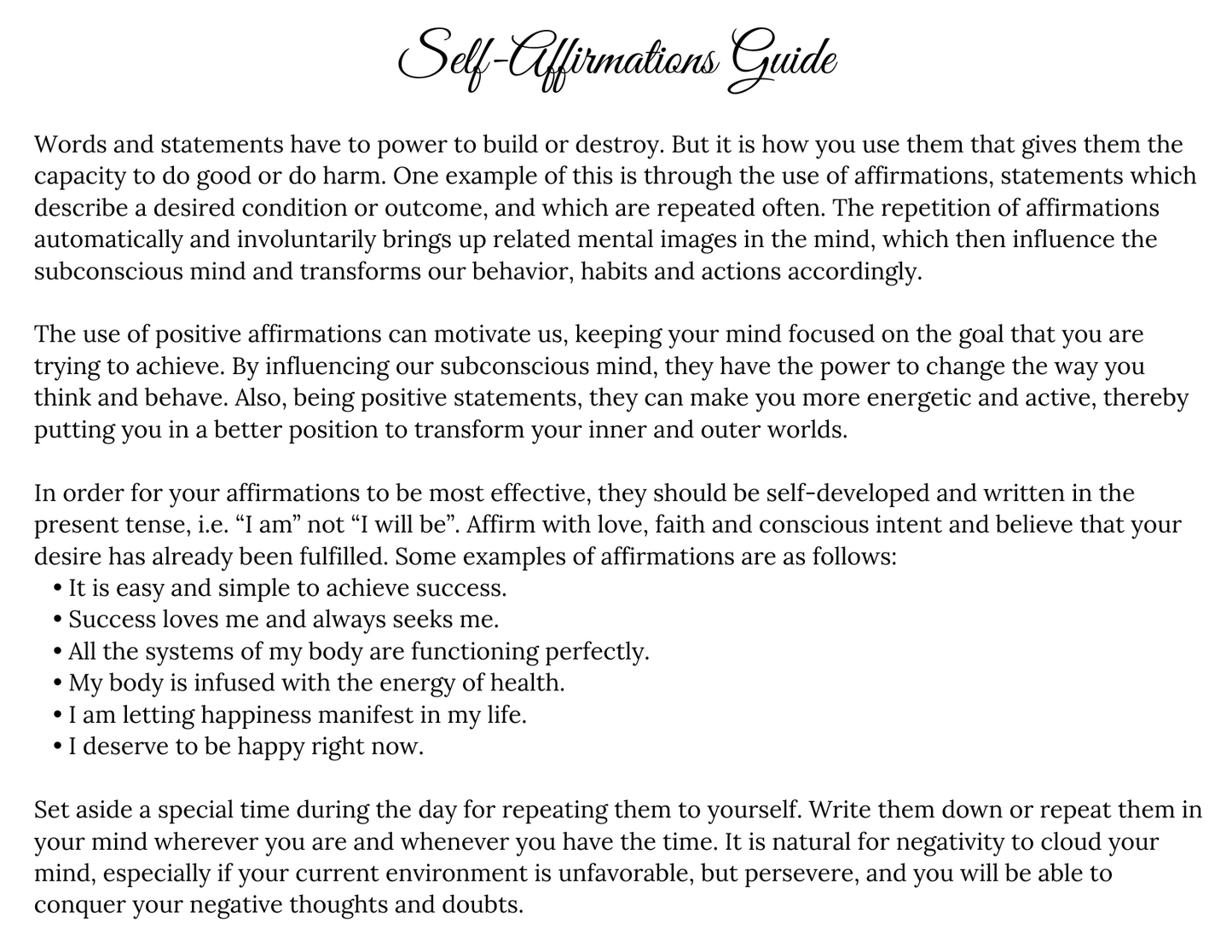 Self-Empowerment